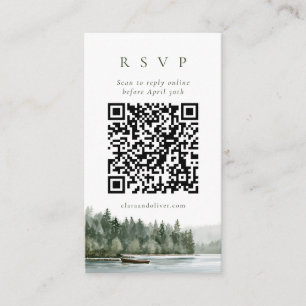 Pacific Northwest Pine Lake QR Code RSVP Kaart