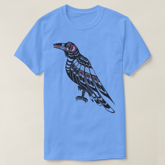 Pacific Northwest Raven native american salish for T-shirt (Design voorkant)