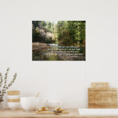Pacific Northwest River Isaiah 41:10 Print (Keuken)