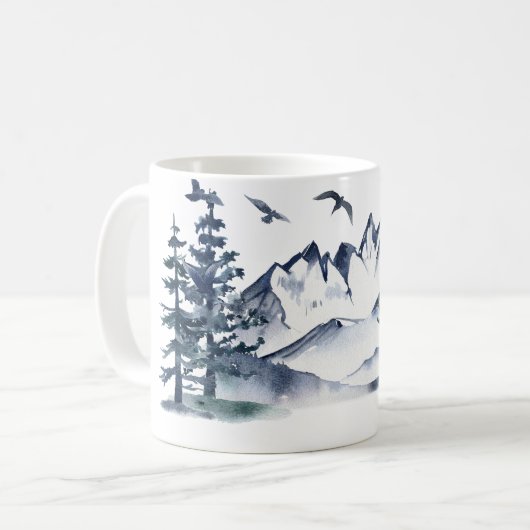 Pacific Northwest Rocky Mountains en Herten Koffiemok (Voorkant links)