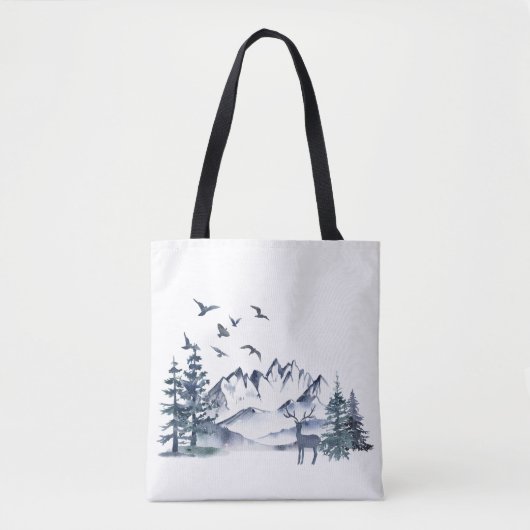 Pacific Northwest Rocky Mountains Tote Bag (Voorkant)