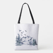 Pacific Northwest Rocky Mountains Tote Bag (Achterkant)