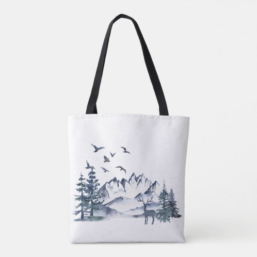 Pacific Northwest Rocky Mountains Tote Bag (Achterkant)