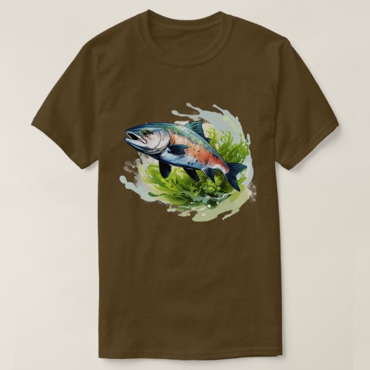 Pacific Northwest Salmon TShirt (Design voorkant)
