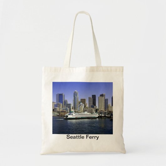 Pacific Northwest Seattle Veerboot & Gebouwen Tote Bag (Voorkant)