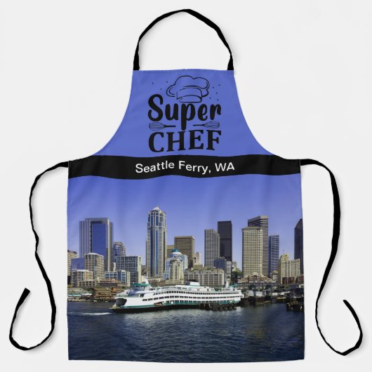 Pacific Northwest Seattle Veerboot Super Chef Long Schort (Voorkant)