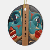 Pacific Northwest Totem Art Design Ornament (Links)