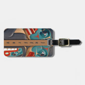 Pacific Northwest Totem Design Bagagelabels (Voorkant horizontaal)