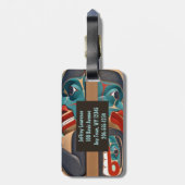 Pacific Northwest Totem Design Bagagelabels (Achterkant verticaal)