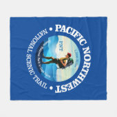 Pacific Northwest Trail (C) Fleece Deken (Voorkant (Horizontaal))