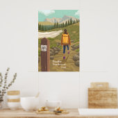 Pacific Northwest Trail Reisposter Poster (Keuken)