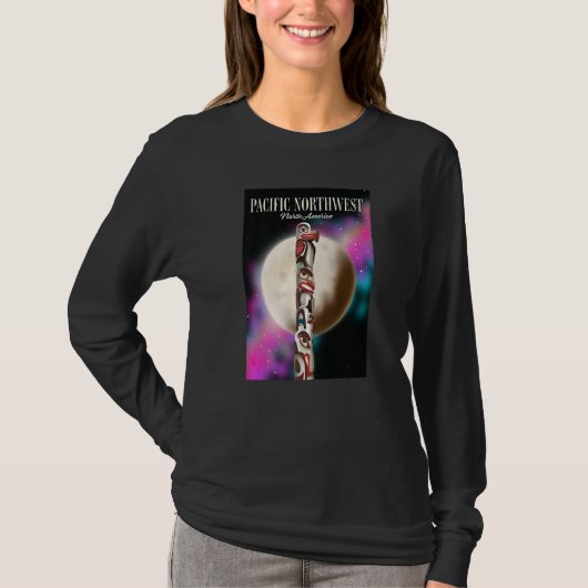 Pacific Northwest Travel Poster T-shirt (Voorkant)