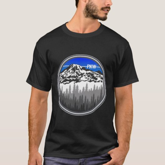 Pacific Northwest Tshirt met lange mouwen (Voorkant)