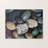 Pacific Northwest USA, kleurrijke riviergesteente Legpuzzel (Horizontaal)