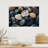 Pacific Northwest USA, kleurrijke riviergesteente Poster (Keuken)