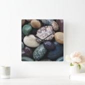 Pacific Northwest USA, kleurrijke riviergesteente Vierkante Klok (Huis)