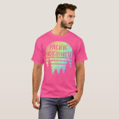 Pacific Northwest Weathered Rainbow Hiking Camping T-shirt (Voorkant volledig)