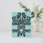 Pacific NW Indian Design Briefkaart (Staand voorkant)