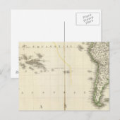 Pacific Ocean Atlas Map Briefkaart (Voorkant / Achterkant)