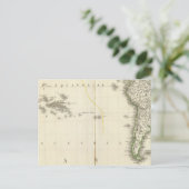 Pacific Ocean Atlas Map Briefkaart (Staand voorkant)