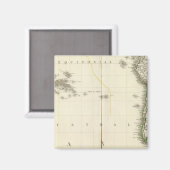 Pacific Ocean Atlas Map Magneet (Voorkant / Achterkant)