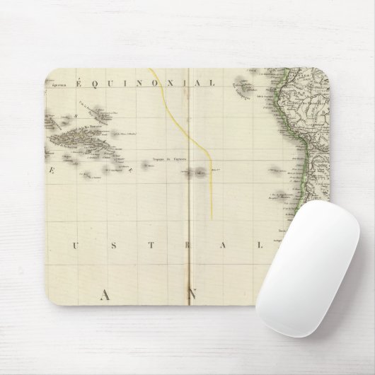 Pacific Ocean Atlas Map Muismat (Met muis)