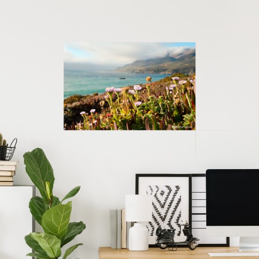 Pacific Ocean Bloemen Fotografie Poster (Thuiskantoor)