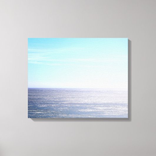 Pacific Ocean Horizon Kleur 16x20 Canvas Afdruk (Voorkant)