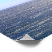 Pacific Ocean Horizon Kleur 16x20 Poster (Hoek)