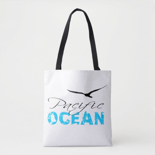 Pacific Ocean White  Tote Bag (Voorkant)