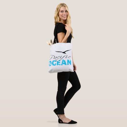 Pacific Ocean White  Tote Bag (Op model)