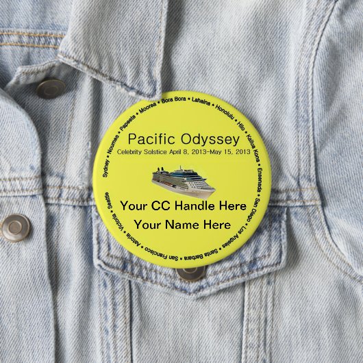 Pacific Odyssey Souvenir Button (In situ)