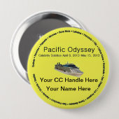 Pacific Odyssey Souvenir Button (Voorkant /achterkant)
