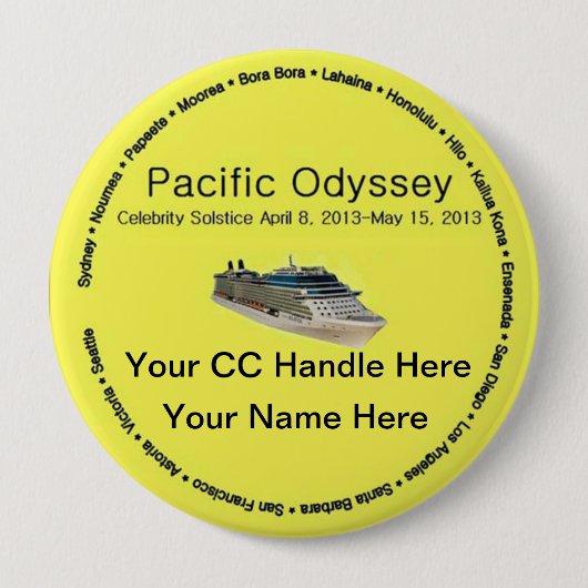 Pacific Odyssey Souvenir Button (Voorkant)