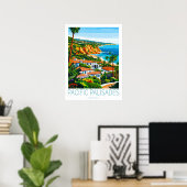 Pacific Palisades California Poster, Pacific Palis Poster (Thuiskantoor)