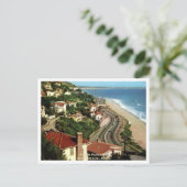 Pacific Palisades, Santa Monica CA 1950s Briefkaart (Staand voorkant)