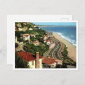 Pacific Palisades, Santa Monica CA 1950s Briefkaart (Voorkant / Achterkant)