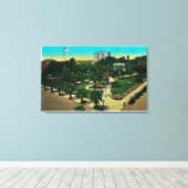Pacific Park in Long Beach, Californië Canvas Afdruk (Insitu (Houten vloer))