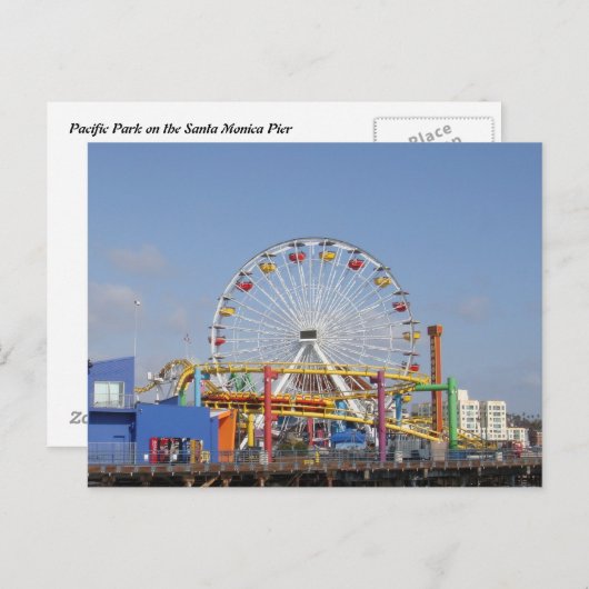 Pacific Park @ Santa Monica Pier Briefkaart (Voorkant / Achterkant)