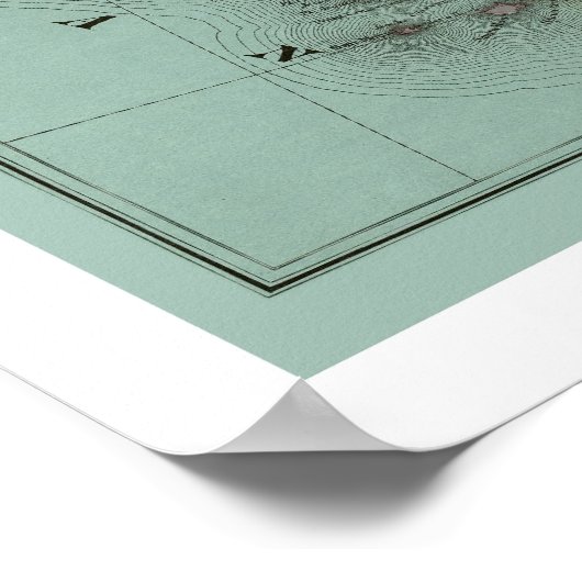 Pacific Railroad Map 1877 Poster (Hoek)