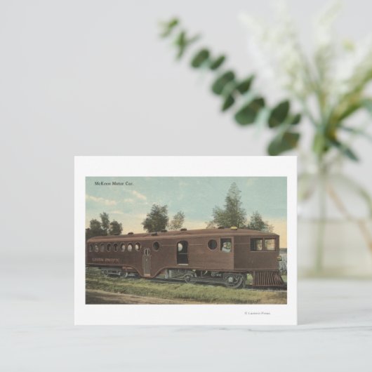 Pacific RailroadMcKeen Motor Car Uitzicht Briefkaart (Staand voorkant)