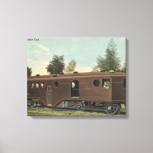 Pacific RailroadMcKeen Motor Car Uitzicht Canvas Afdruk (Voorkant)