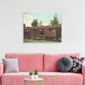 Pacific RailroadMcKeen Motor Car Uitzicht Canvas Afdruk (Insitu (Woonkamer))