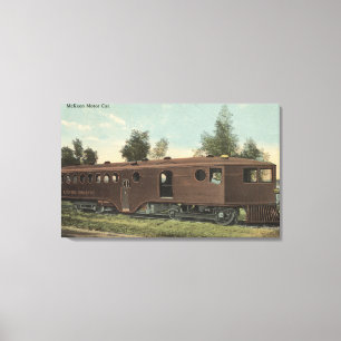 Pacific RailroadMcKeen Motor Car Uitzicht Canvas Afdruk