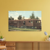 Pacific RailroadMcKeen Motor Car Uitzicht Canvas Afdruk (Insitu (Woonkamer))