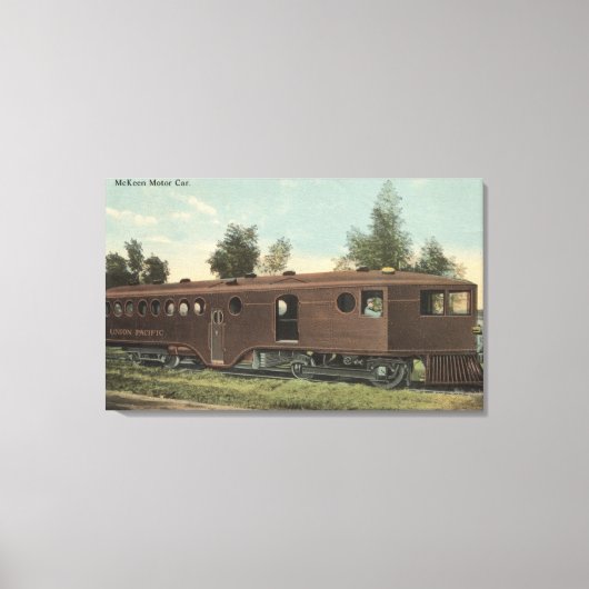 Pacific RailroadMcKeen Motor Car Uitzicht Canvas Afdruk (Voorkant)