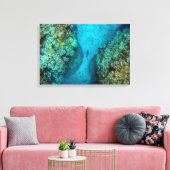PACIFIC REEF SHARK 16x24 Canvas Afdruk (Insitu (Woonkamer))