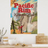 Pacific Rim Canada Nationaal Park vakantieposter Poster (Keuken)