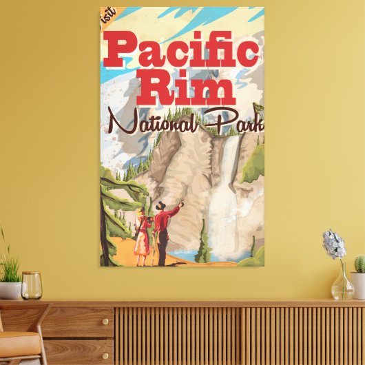 Pacific Rim Canada National Park vakantion Poster Canvas Afdruk (Insitu (Woonkamer))