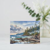 Pacific Rim National Park Canada Reizen Feestdagenkaart (Staand voorkant)